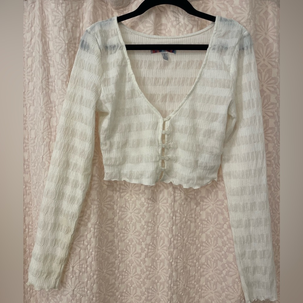 Urban outfitters button cover up top